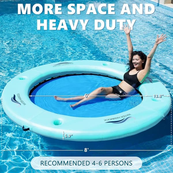 Heavy-Duty Inflatable Water Hammock for Summer Parties