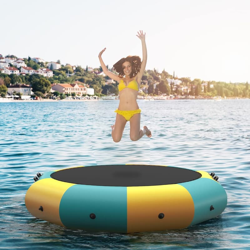 Inflatable Water Trampoline for Lake with Electric Pump