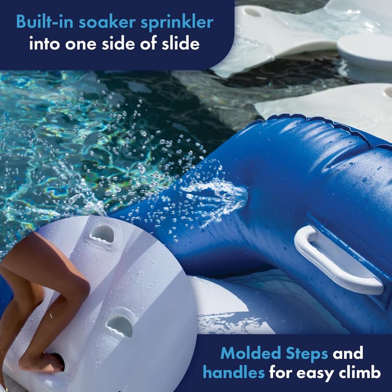 Inflatable Water Slide for Kids and Adults - Party Pool Fun