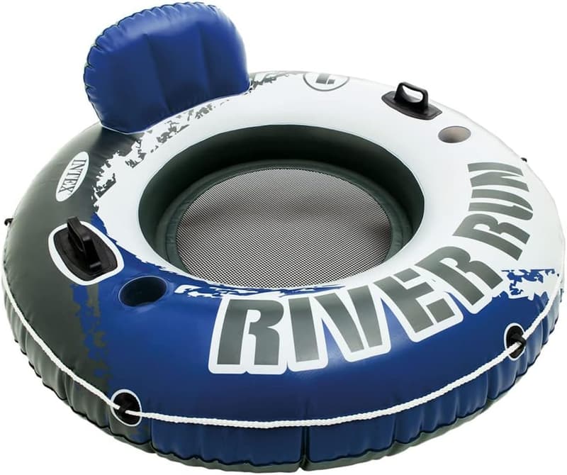 Intex River Run 1 Inflatable Floating Lounge - Blue, 220lb Capacity