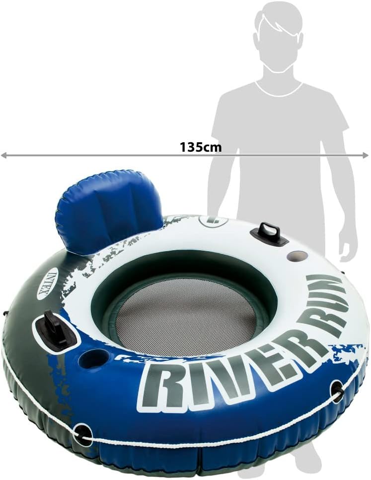 Intex River Run 1 Inflatable Floating Lounge - Blue, 220lb Capacity