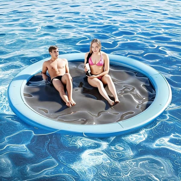 Inflatable Dock Platform & Tanning Pool Float for Adults