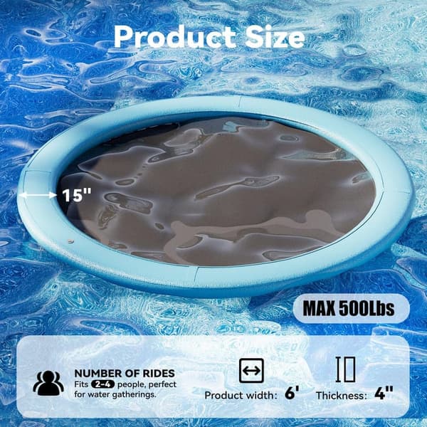 Inflatable Dock Platform & Tanning Pool Float for Adults
