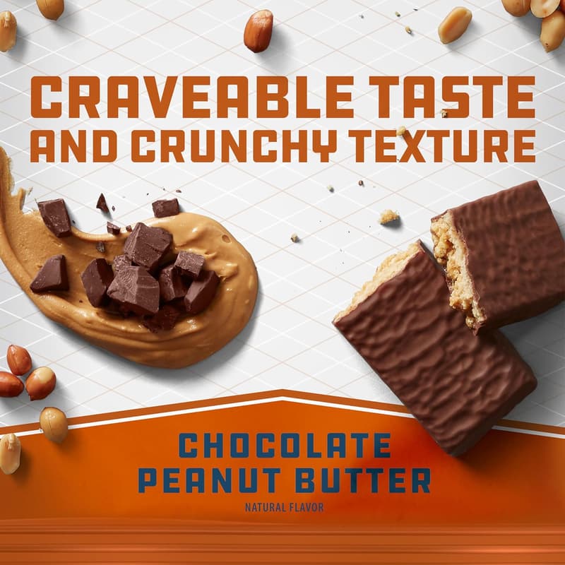 CLIF BUILDERS Chocolate Peanut Butter Protein Bars - 12 Pack