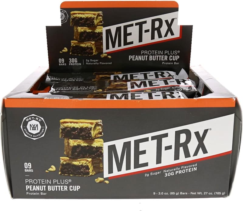 Gluten-Free Peanut Butter Protein Bars, Meal Replacement, 9 Count
