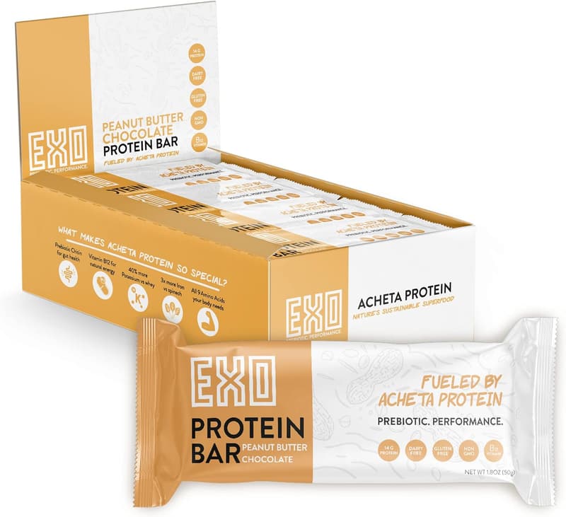 Exo Peanut Butter Chocolate Chip Protein Bars - 12 Count