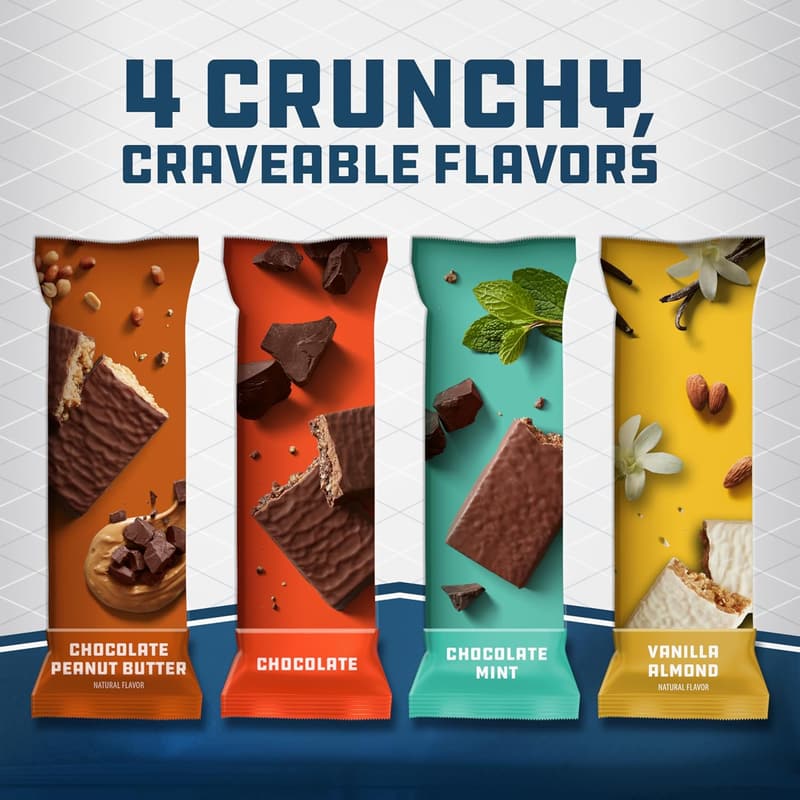 CLIF BUILDERS Protein Bars Variety Pack - 20g Plant-Based Protein