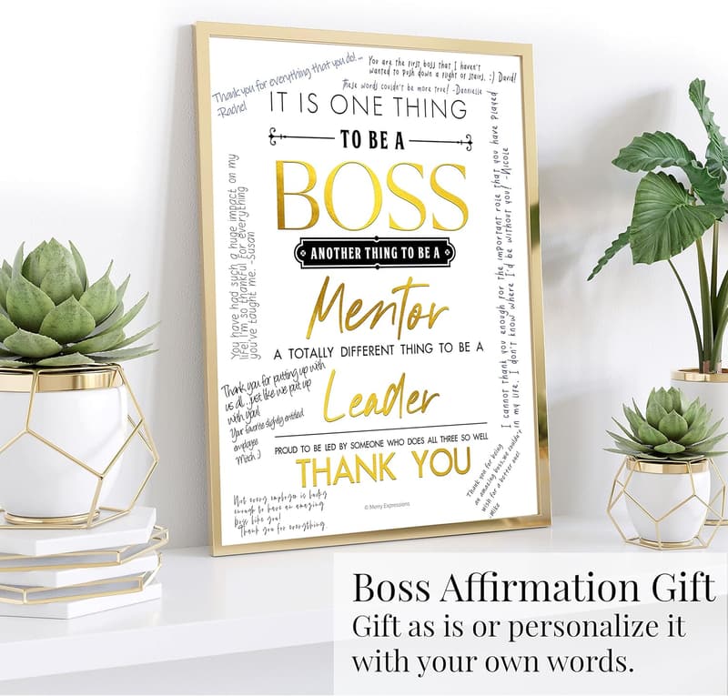 Inspirational Desk & Wall Art for Managers and Bosses