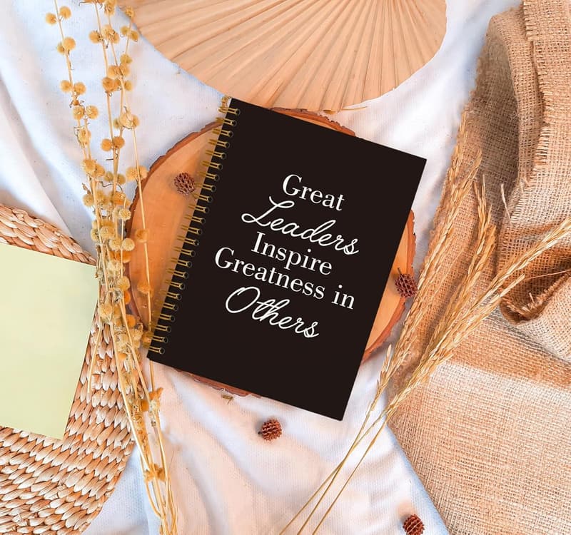 Leadership Notebook Journal for Bosses and Mentors, 5.5 x 8.3