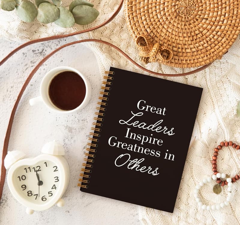 Leadership Notebook Journal for Bosses and Mentors, 5.5 x 8.3