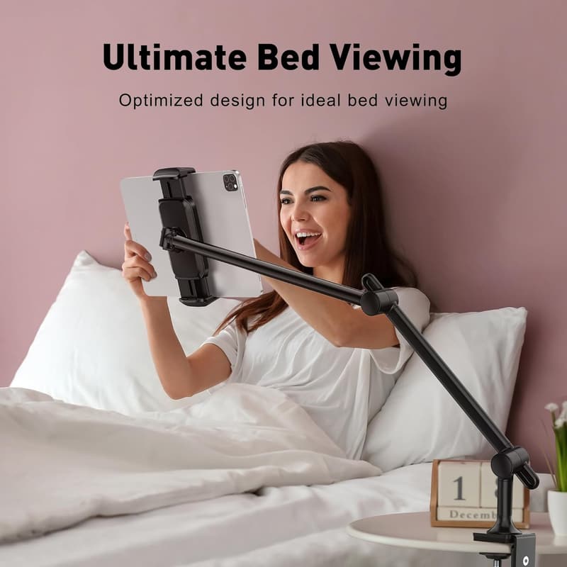 Adjustable Aluminum Tablet Holder with 360° Rotation for 4.7