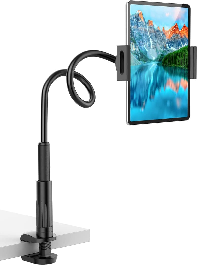 Adjustable Gooseneck Tablet Stand for Bed (4.7