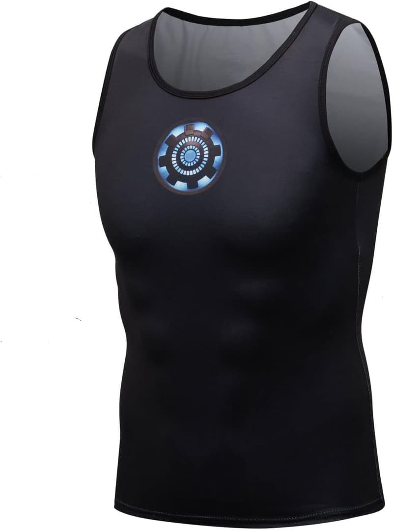 Men's Cool Dry Compression Muscle Tank Top for Running