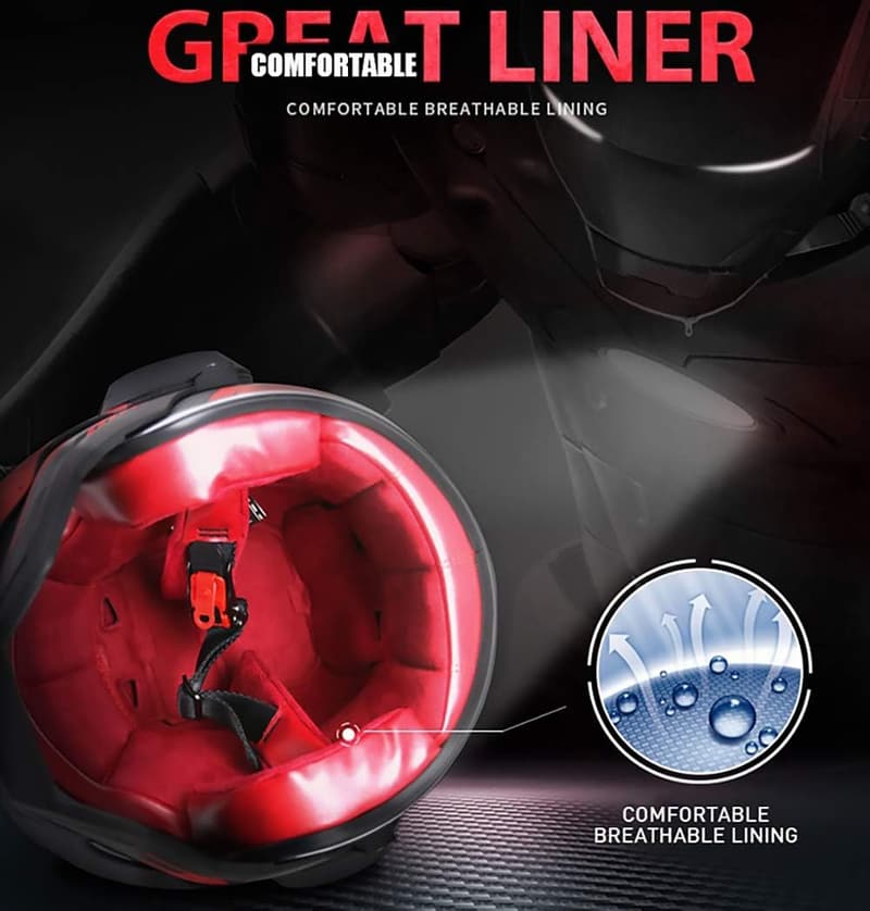Iron Man Full Face Motorcycle Helmet - Lightweight D.O.T Certified