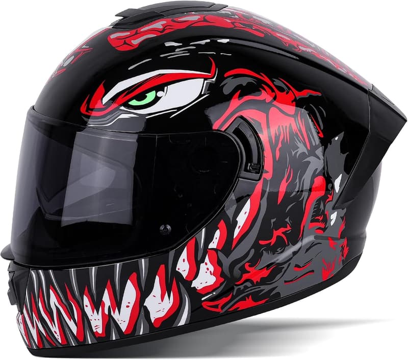 DOT Approved Full Face Motorcycle Helmet for Adults