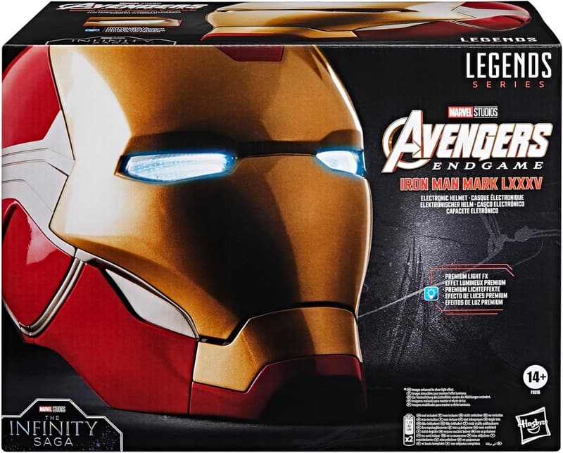 Marvel Legends Iron Man Electronic Helmet with Light FX