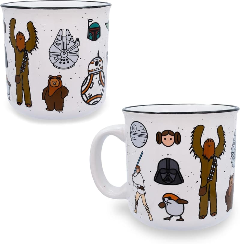 Star Wars Ceramic Camper Mug - 20 oz, Dishwasher & Microwave Safe