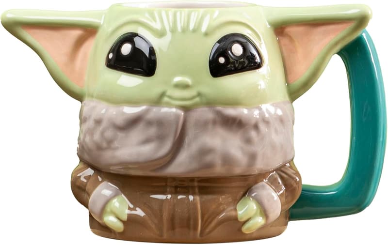 Star Wars Mandalorian Grogu 3D Ceramic Coffee Mug (12 oz)