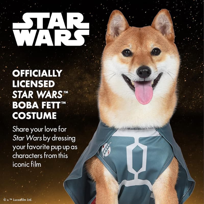 Star Wars Halloween Boba Fett Dog Costume - Extra Large