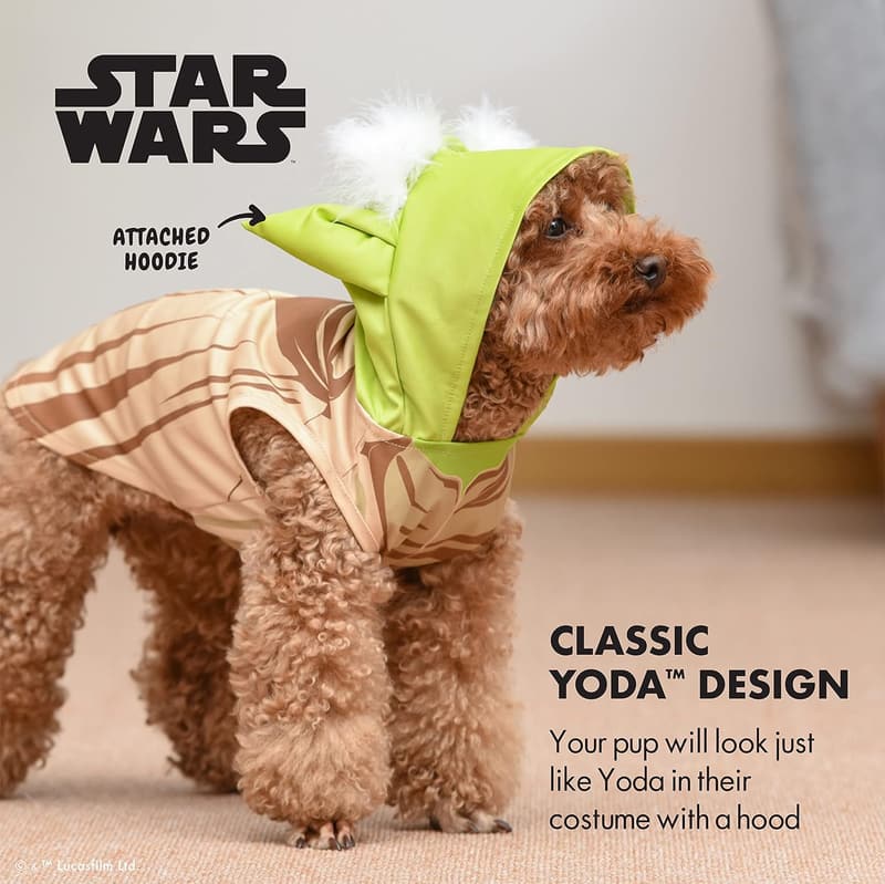 Yoda Halloween Costume for Dogs – Official Star Wars, Medium