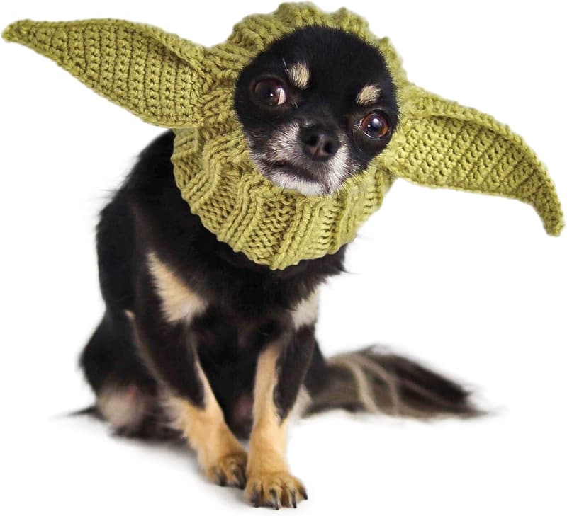 Baby Yoda Knit Dog Snood - Warm Costume for Pets