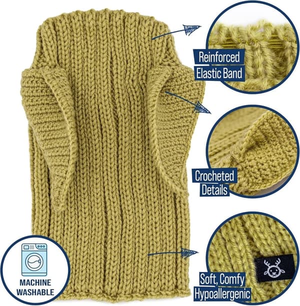 Baby Yoda Knit Dog Snood - Warm Costume for Pets