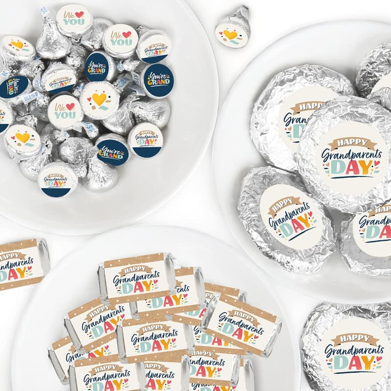 Happy Grandparents Day Candy Sticker Kit - 304 Pieces
