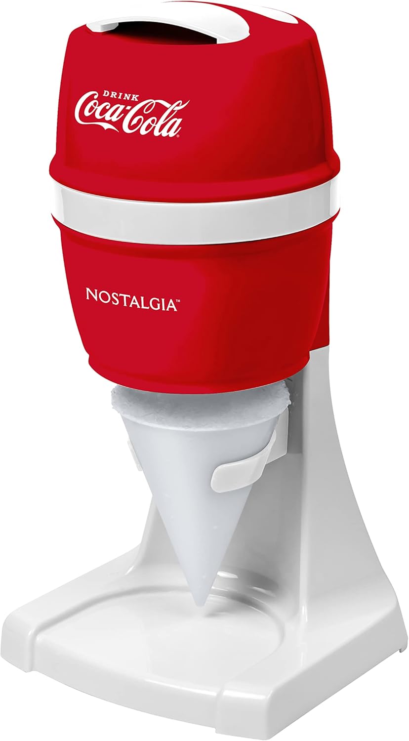 Coca-Cola Retro Snow Cone Machine with Cup & Ice Mold