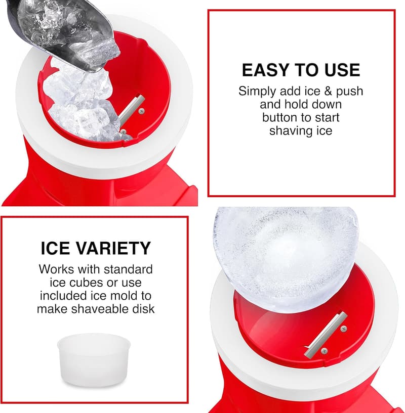 Coca-Cola Retro Snow Cone Machine with Cup & Ice Mold