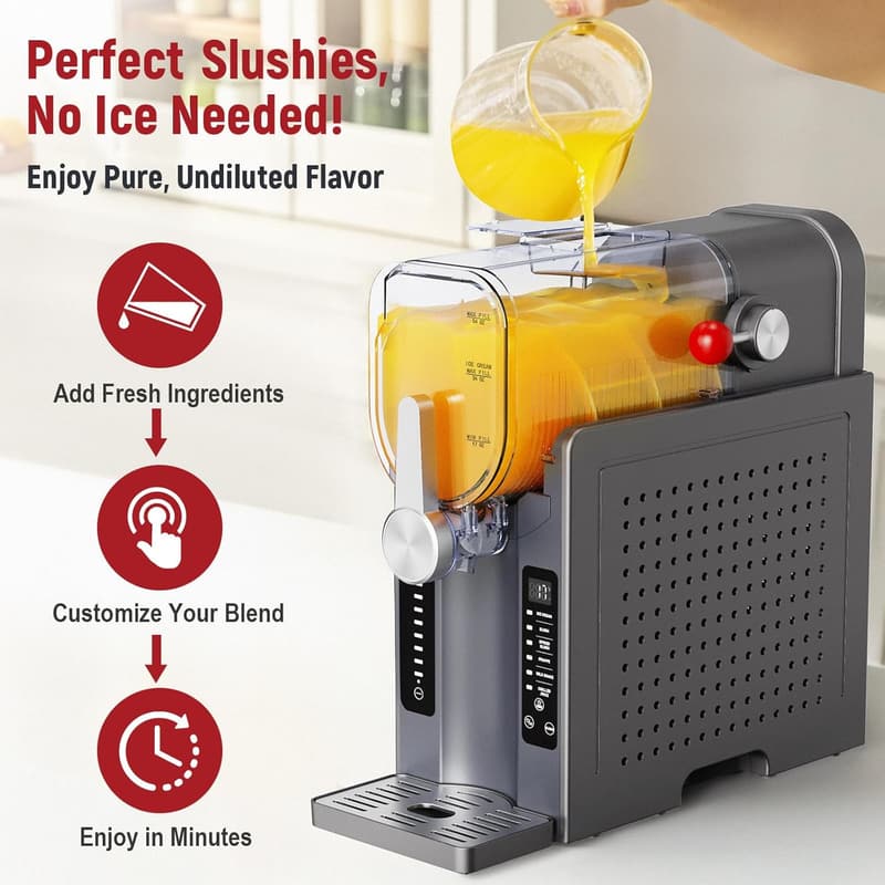 All-in-One Slushie Machine for Summer Parties and Cocktails