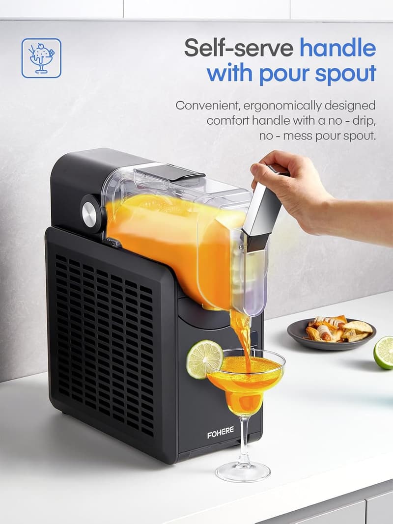Home Slushie Machine, 75oz, LED Display, Self-Cleaning
