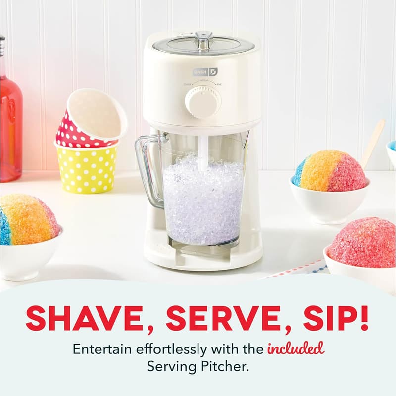 Multi-Purpose Ice Shaver Machine for Shaved Ice & Slushies