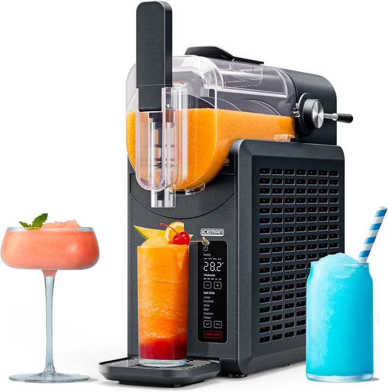 Iceman Slush-Ease Frozen Drink Maker with 5 Presets - Black