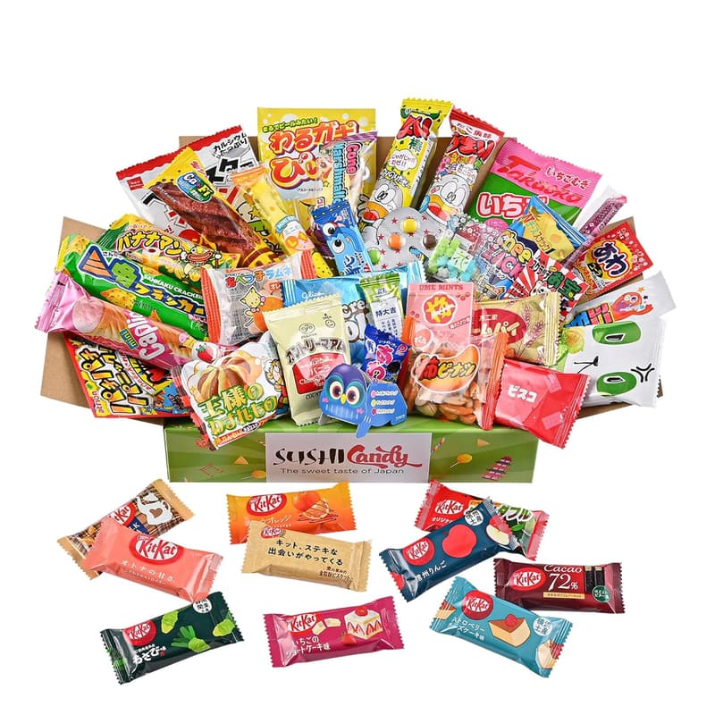 Japanese Candy Box - 40 Treats Including 10 Kit Kat Flavors