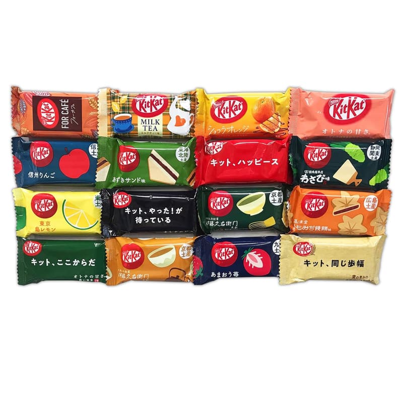 Japanese Kit Kat Mixed Flavor 16-Pack by Tonosama Candy