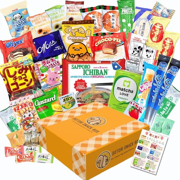 Asian Snack Mystery Box - 40 Count Gift for Friends & Family