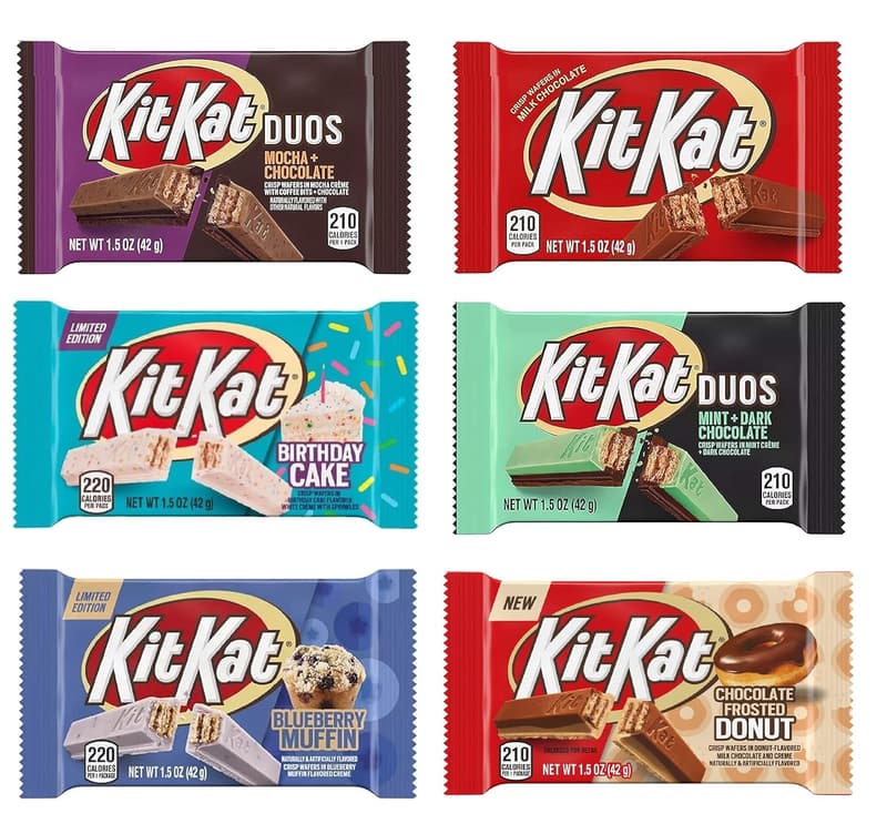 KitKat Chocolate Bars Variety Pack, 6 Flavors - 1.5 oz