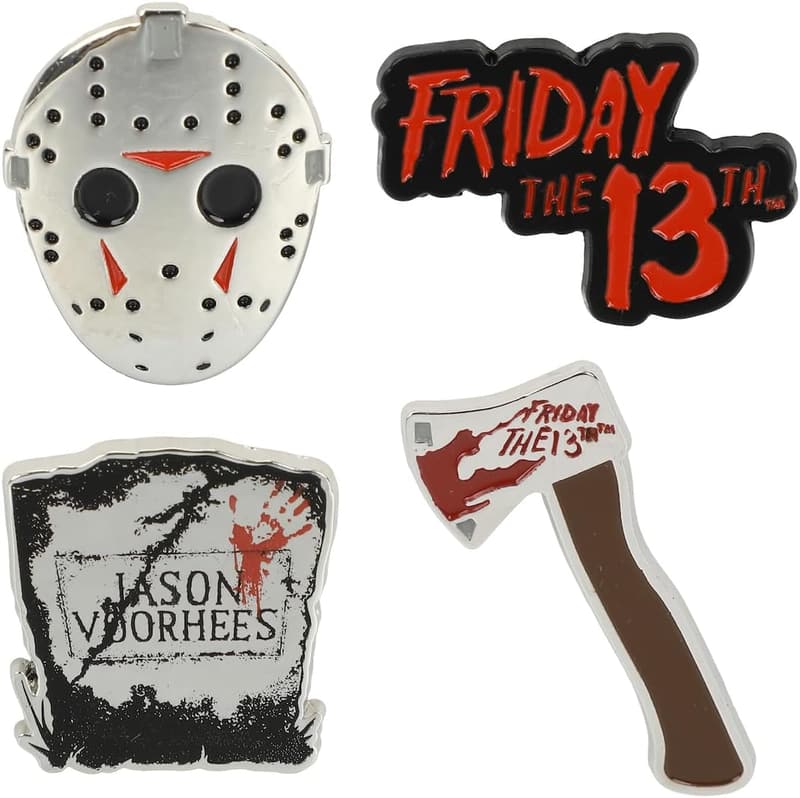 Friday the 13th Jason Voorhees Lapel Pins Set of 4