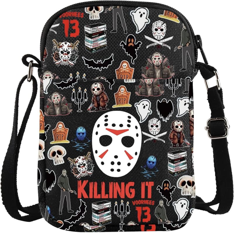 Horror Movie Lover Crossbody Bag for Movie Nights