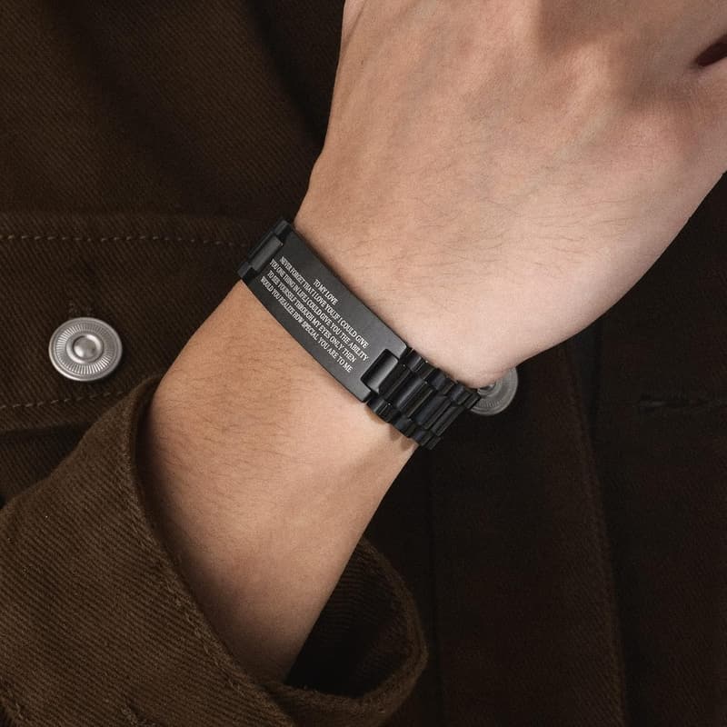 Personalized Stainless Steel Watch Band for Men