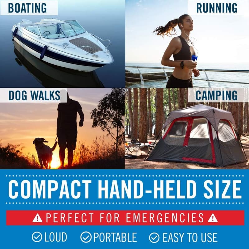 Loud Mini Air Horn for Boating and Walking Safety, 1.4oz