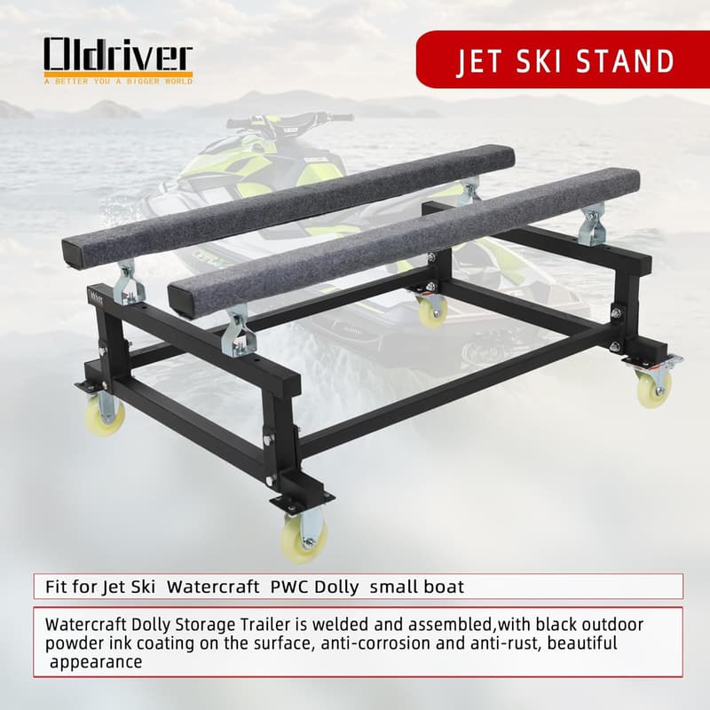 Adjustable PWC Dolly for Jet Skis & Boats - 1000lbs Capacity