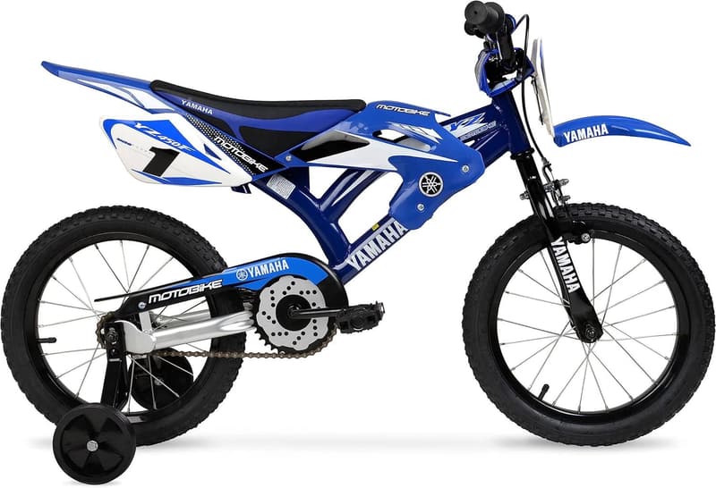 Kids' 16-Inch Motocross Bike with Training Wheels
