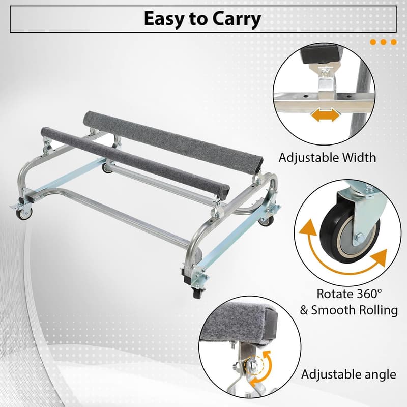 Adjustable Jet Ski Dolly Stand for Sea-Doo, Yamaha, Kawasaki - 1000lbs Capacity