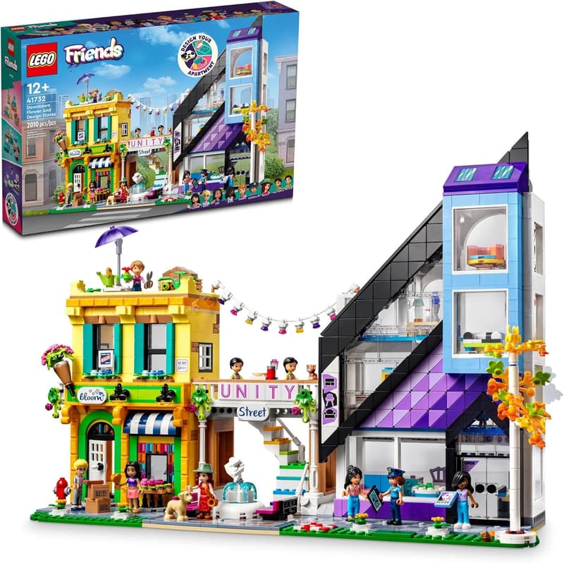 LEGO Friends Downtown Flower & Design Stores Building Set