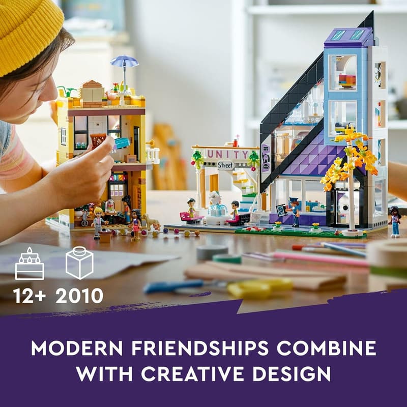 LEGO Friends Downtown Flower & Design Stores Building Set