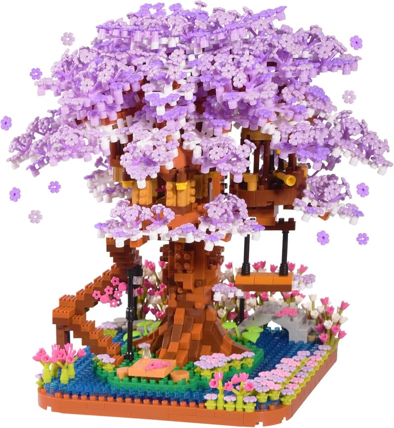 Cherry Blossom Bonsai Tree Micro Building Set - 2200PCS