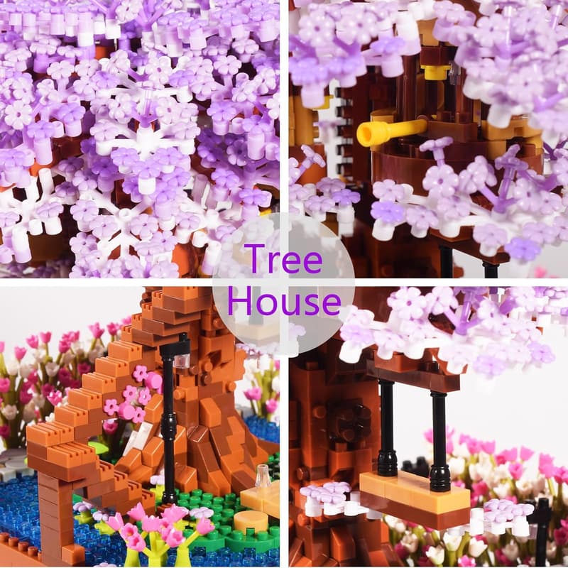 Cherry Blossom Bonsai Tree Micro Building Set - 2200PCS