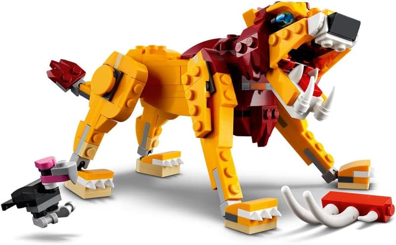 LEGO Creator 3in1 Wild Lion Building Kit for Kids (224 Pieces)