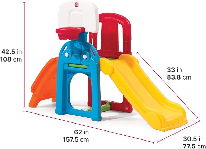 Kids Indoor/Outdoor Sports Climber Playset for Toddlers 2-6 Years